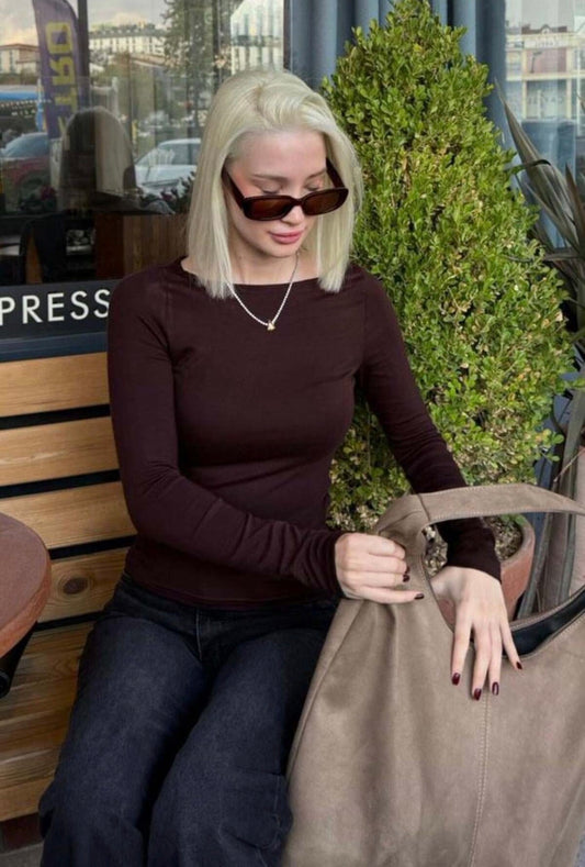 Basic long-sleeve top